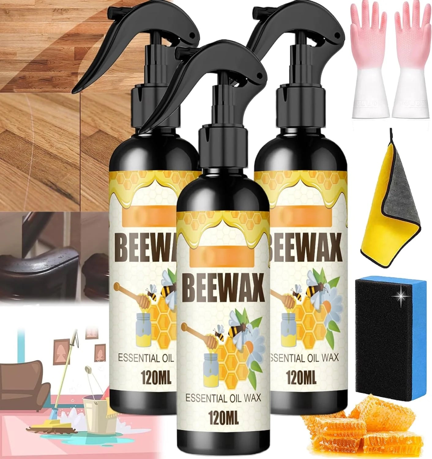 BEEWAX™ SPRAY NATURAL PARA MADERA