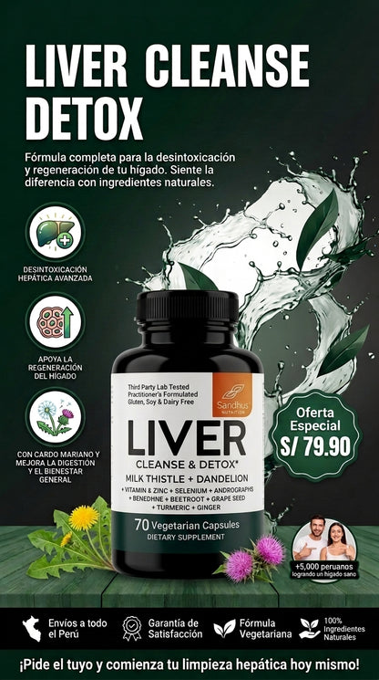 LIVER CLEANSE & DETOX, PROTEXCIÓN COMPLETA