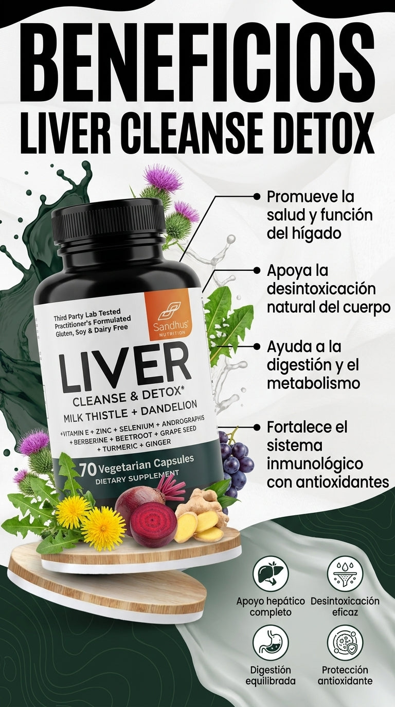 LIVER CLEANSE & DETOX, PROTEXCIÓN COMPLETA